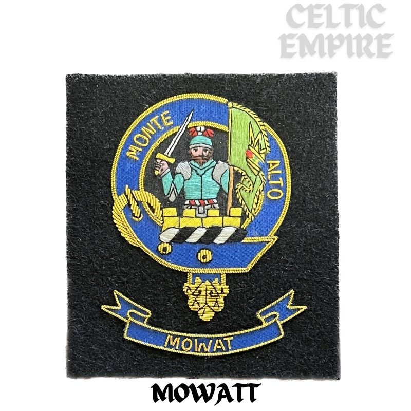 Mowatt Scottish Family Clan Embroidered Crest