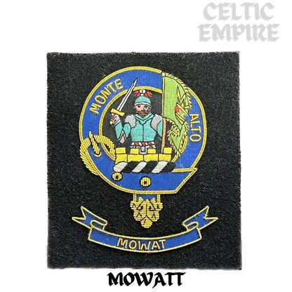 Mowatt Scottish Family Clan Embroidered Crest