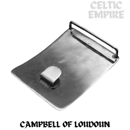 Campbell Loudoun Family Clan Crest Interlace Kilt Belt Buckle