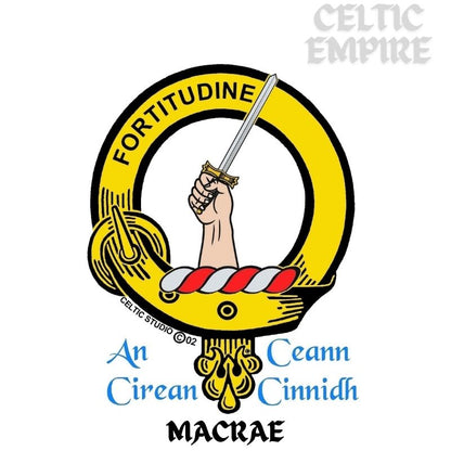 MacRae Family Clan Crest Scottish Pewter Cap Badge
