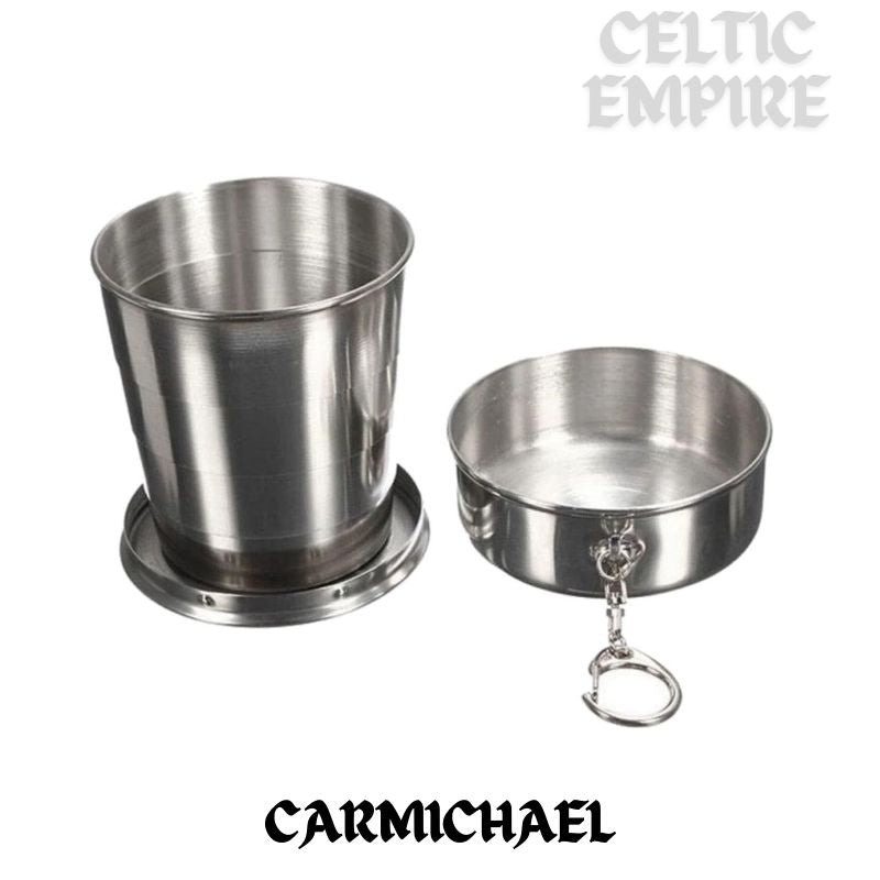 Carmichael Scottish Family Clan Crest Folding Cup Key Chain