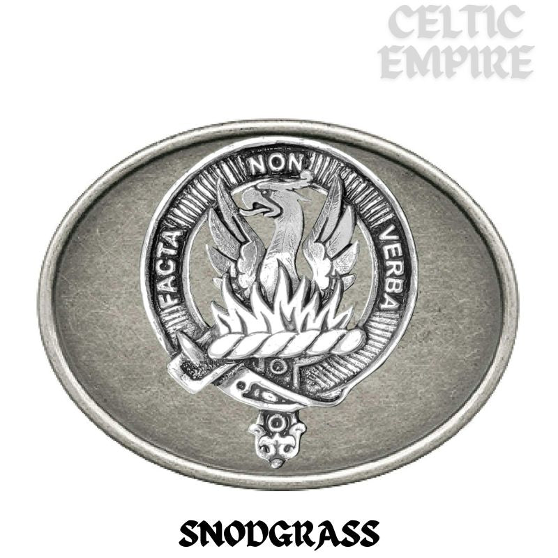 Snodgrass Family Clan Crest Regular Buckle