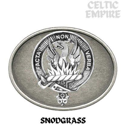 Snodgrass Family Clan Crest Regular Buckle