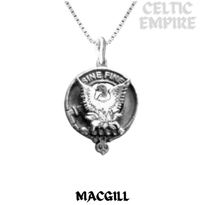MacGill Family Clan Crest Scottish Pendant