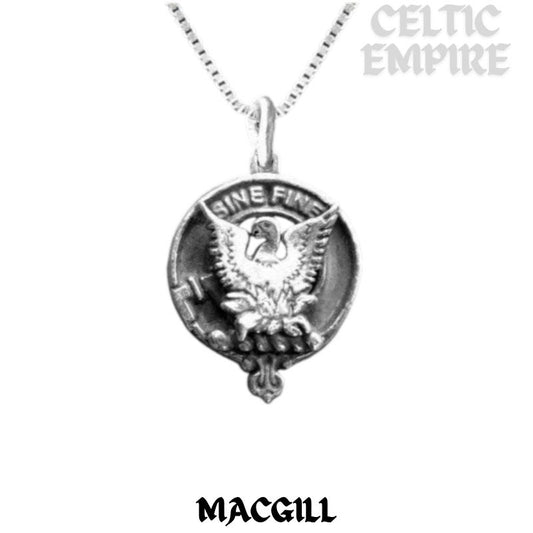 MacGill Family Clan Crest Scottish Pendant