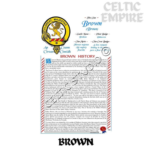 Brown Scottish Family Clan History