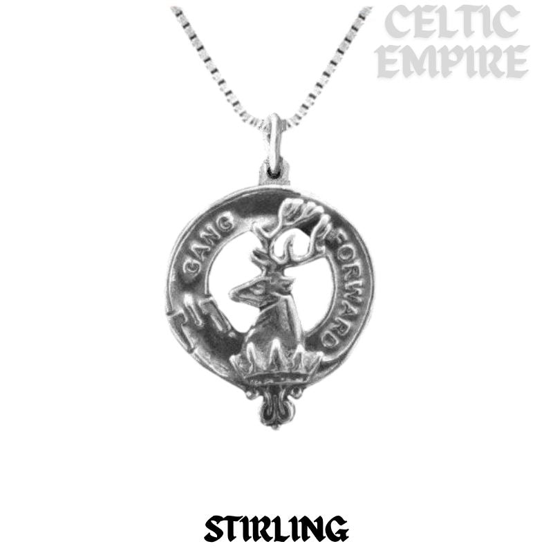 Stirling Family Clan Crest Scottish Pendant