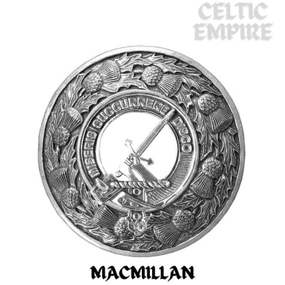 MacMillan Family Clan Badge Scottish Plaid Brooch