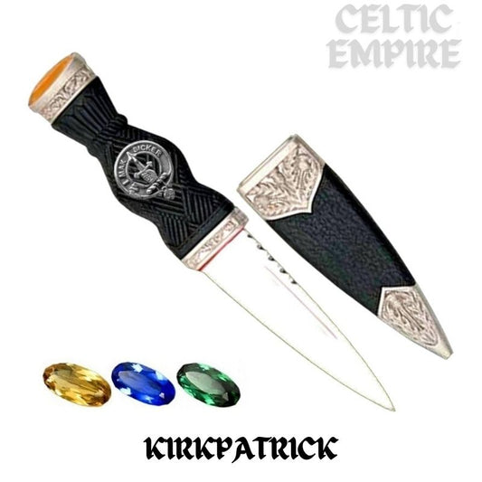 Kirkpatrick Family Clan Crest Sgian Dubh, Scottish Knife