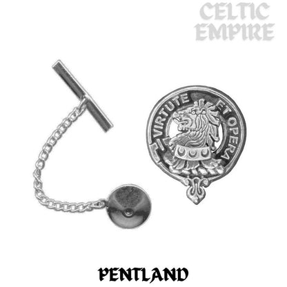 Pentland Family Clan Crest Scottish Tie Tack/ Lapel Pin