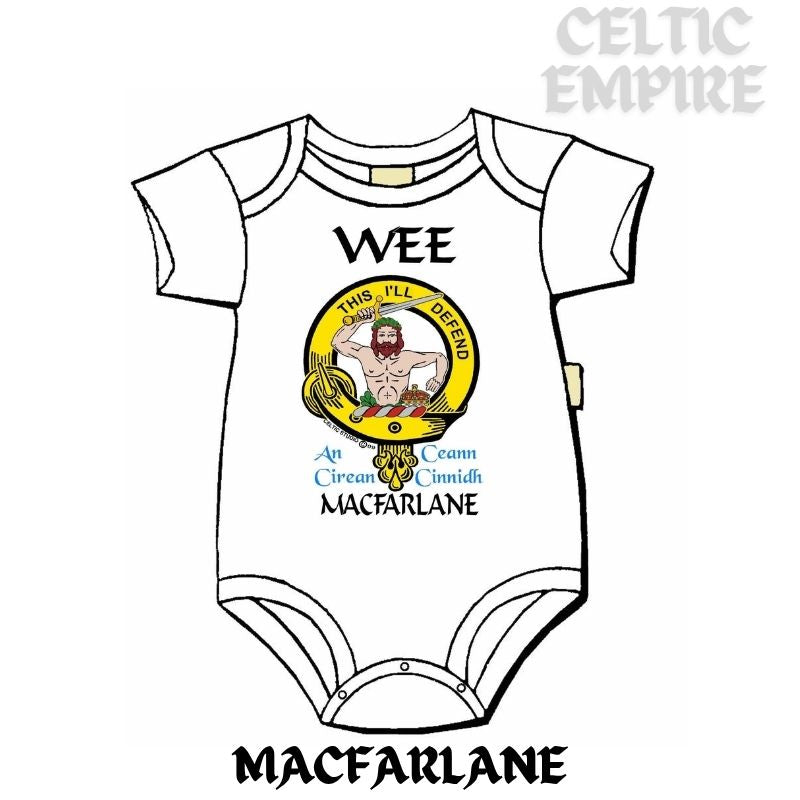 MacFarlane Scottish Family Clan Crest Baby Jumper