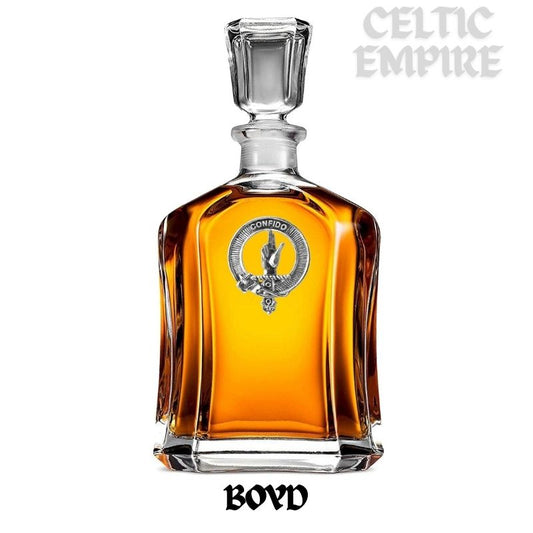 Boyd Family Clan Crest Badge Whiskey Decanter