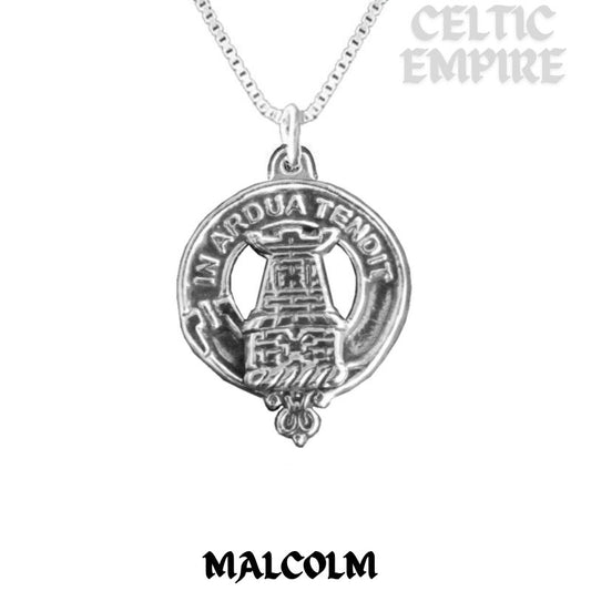 Malcolm Family Clan Crest Scottish Pendant