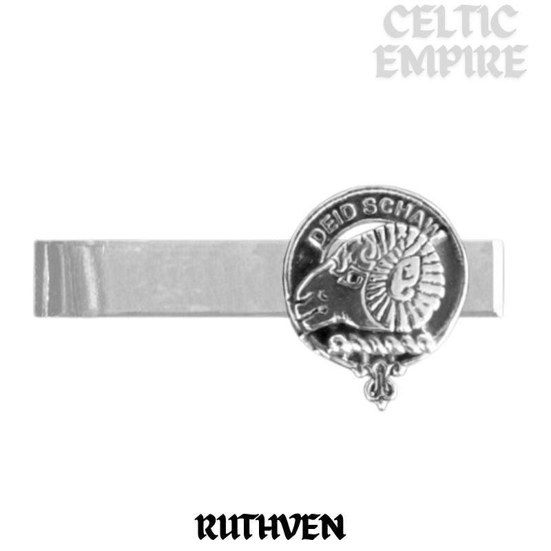 Ruthven Scottish Family Clan Clip Tie Bar