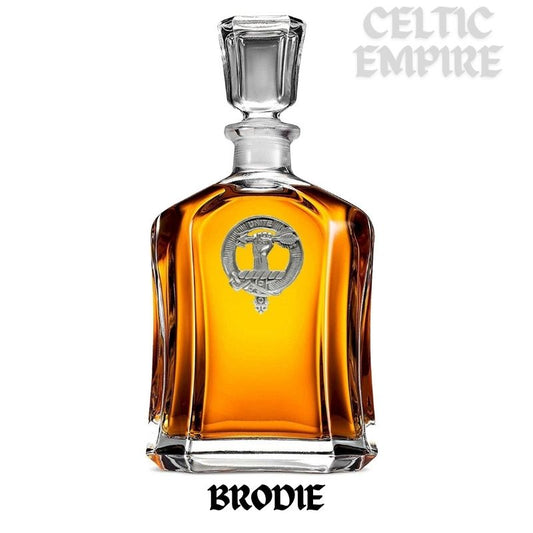 Brodie Family Clan Crest Badge Whiskey Decanter