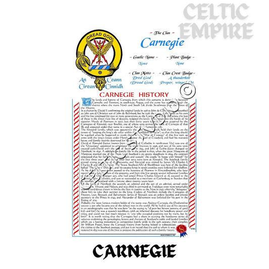 Carnegie Scottish Family Clan History
