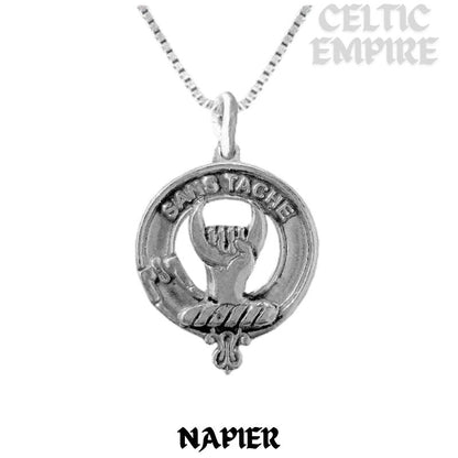 Napier Family Clan Crest Scottish Pendant