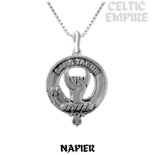 Napier Family Clan Crest Scottish Pendant
