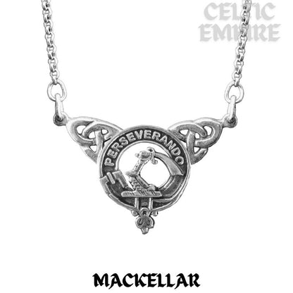 MacKellar Family Clan Crest Double Drop Pendant