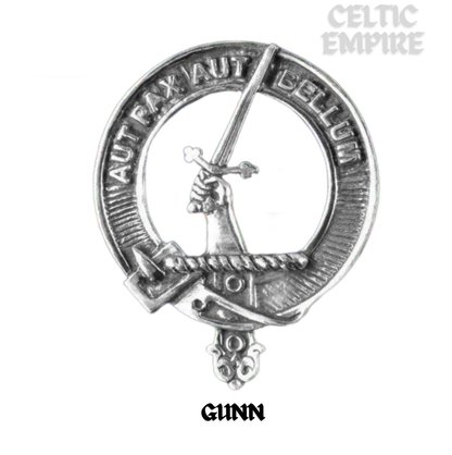Gunn Family Clan Crest Scottish Cap Badge
