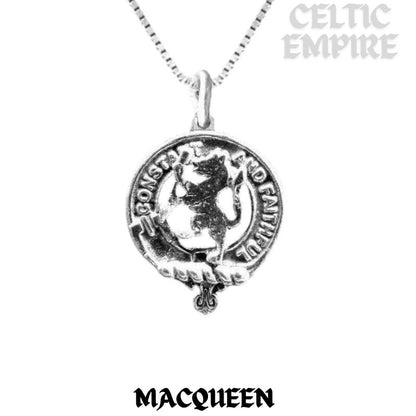 MacQueen Family Clan Crest Scottish Pendant