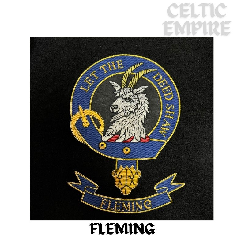 Fleming Family Clan Crest Large Embroidered Patch