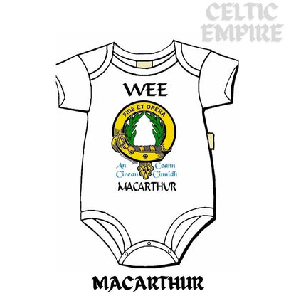 MacArthur Scottish Family Clan Crest Baby Jumper