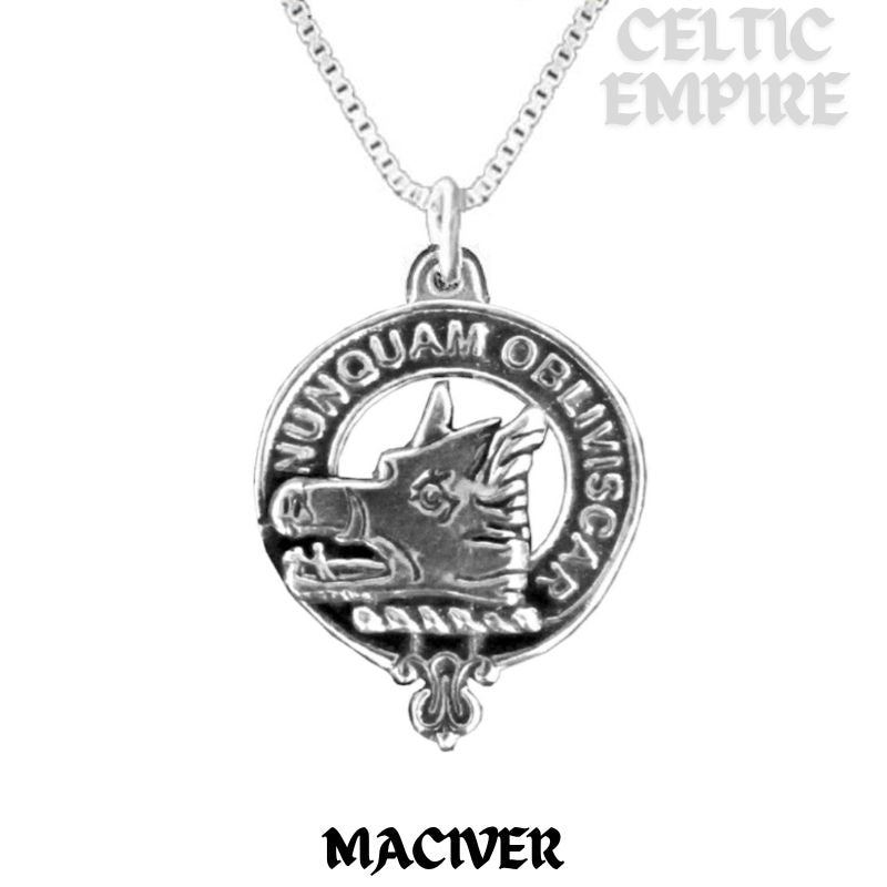 MacIver Family Clan Crest Scottish Pendant