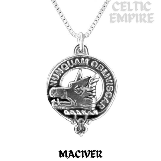 MacIver Family Clan Crest Scottish Pendant
