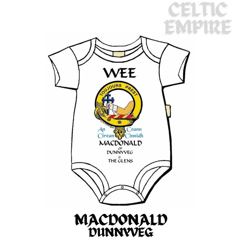 MacDonald Dunnyveg & The Glens Scottish Family Clan Crest Baby Jumper