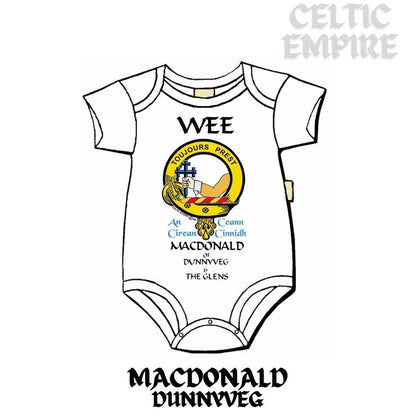 MacDonald Dunnyveg & The Glens Scottish Family Clan Crest Baby Jumper