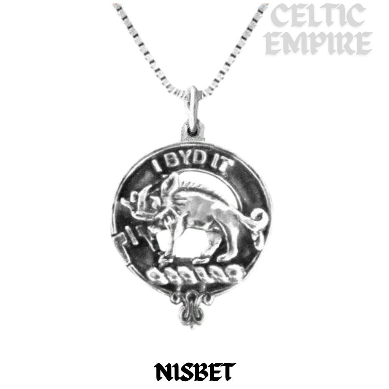 Nisbet Family Clan Crest Scottish Pendant