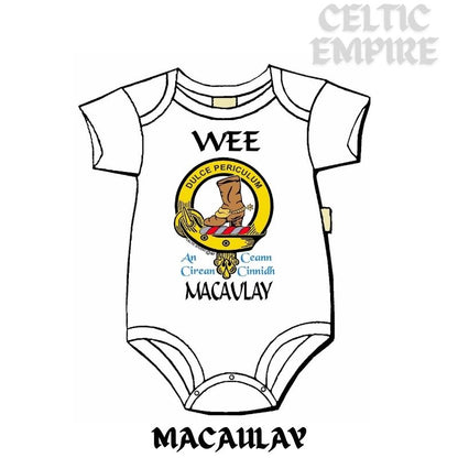 MacAulay Scottish Family Clan Crest Baby Jumper