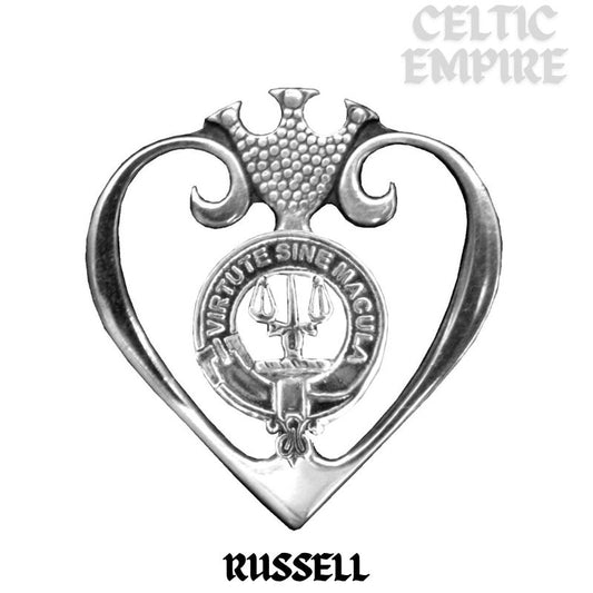 Russell Family Clan Crest Luckenbooth Brooch or Pendant