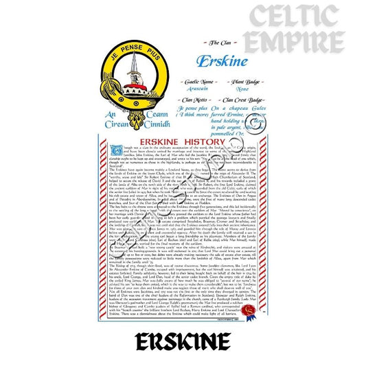 Erskine Scottish Family Clan History