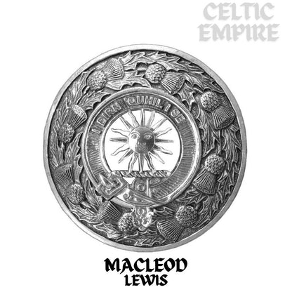 MacLeod (Lewis) Family Clan Badge Scottish Plaid Brooch