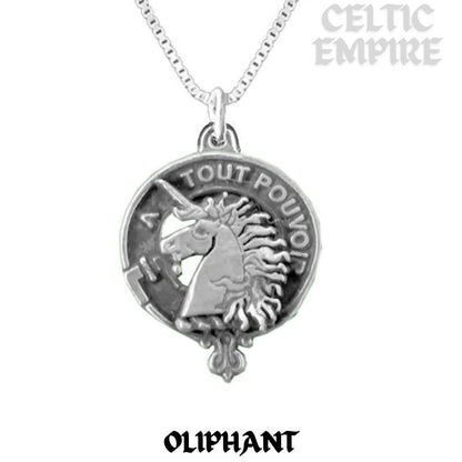Oliphant Family Clan Crest Scottish Pendant