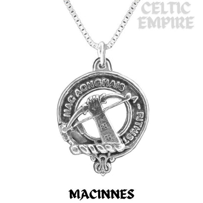 MacInnes Family Clan Crest Scottish Pendant