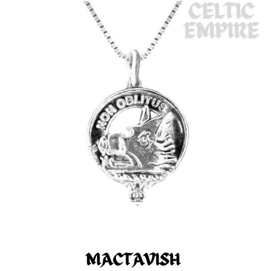 MacTavish Family Clan Crest Scottish Pendant