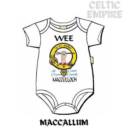 MacCulloch Scottish Family Clan Crest Baby Jumper