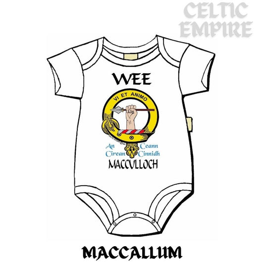 MacCulloch Scottish Family Clan Crest Baby Jumper