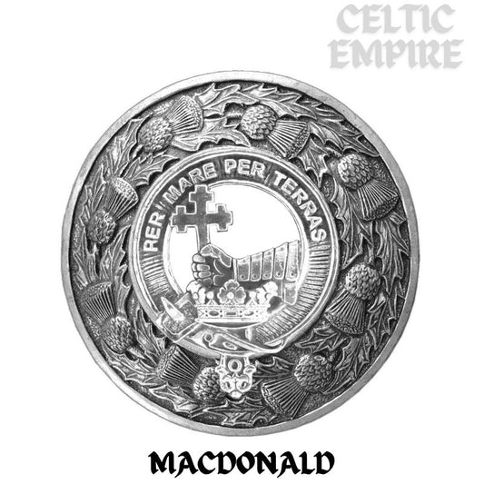 MacDonald ,Family Clan Donald Family Clan Badge Scottish Plaid Brooch