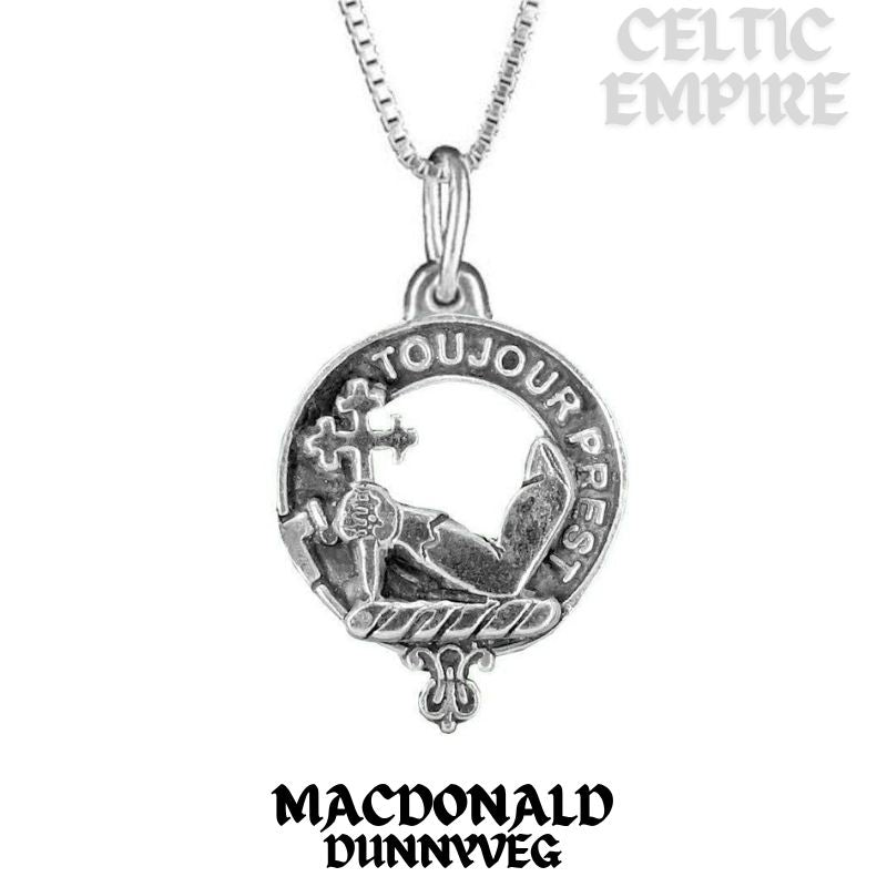 MacDonald Dunnyveg Family Clan Crest Scottish Pendant