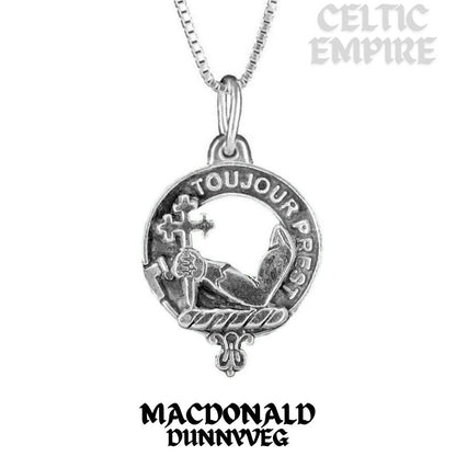 MacDonald Dunnyveg Family Clan Crest Scottish Pendant