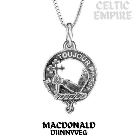 MacDonald Dunnyveg Family Clan Crest Scottish Pendant