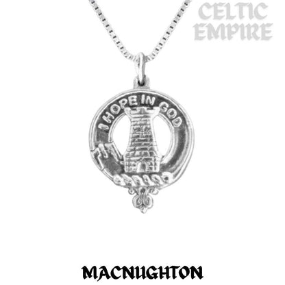 MacNaughton Family Clan Crest Scottish Pendant