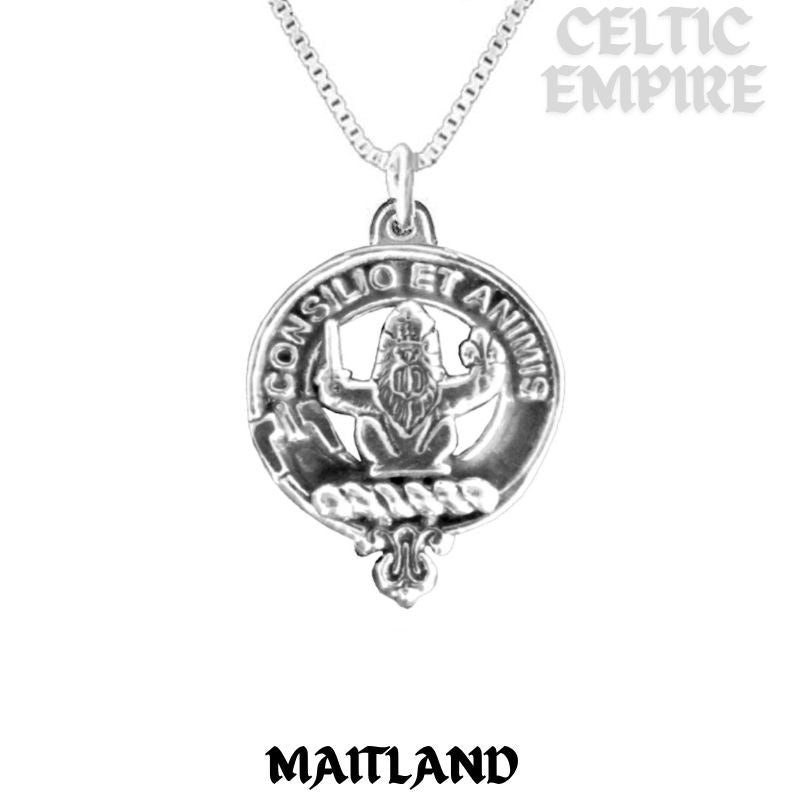 Maitland Family Clan Crest Scottish Pendant