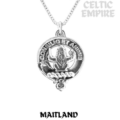 Maitland Family Clan Crest Scottish Pendant