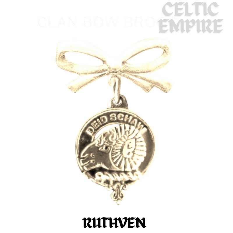 Ruthven Scottish Family Clan Bow Brooch