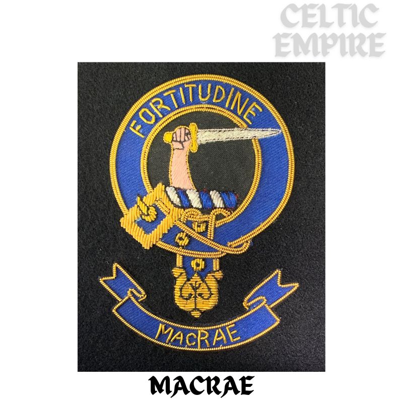 MacRae Scottish Family Clan Embroidered Crest